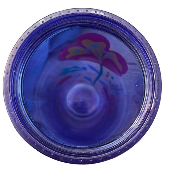 Starbucks Venti Cold Cup Tumbler Floral Clear Blue - Picture 6 of 7